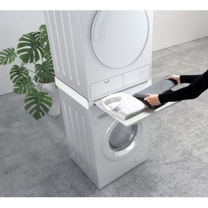 MK FLORIA MKF-23MZ601 - Virnastamiskomplekt pesumasinale ja kuivatile koos väljatõmmatava osaga 60 cm valge