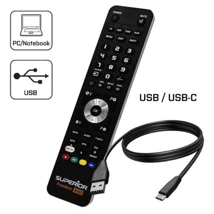 MK FLORIA Superior FREEDOM 4-ühes USB - Kaugjuhtimispult 4-ühes USB 2xAAA