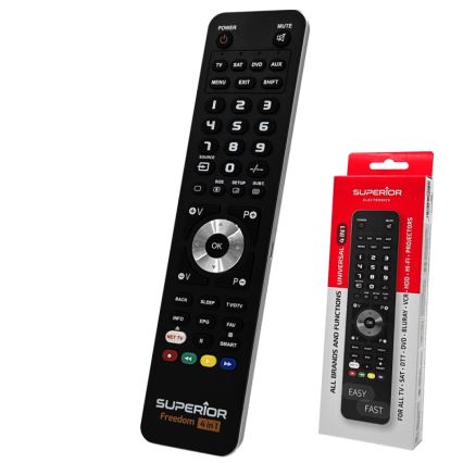MK FLORIA Superior FREEDOM 4-ühes USB - Kaugjuhtimispult 4-ühes USB 2xAAA