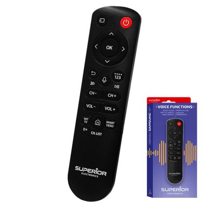 MK FLORIA Superior Samsung Voice - Asenduskaugjuhtimispult Samsungi teleritele, 2×AAA