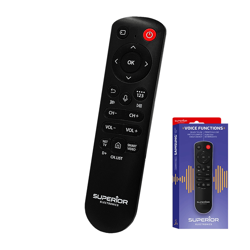 MK FLORIA Superior Samsung Voice - Asenduskaugjuhtimispult Samsungi teleritele, 2×AAA
