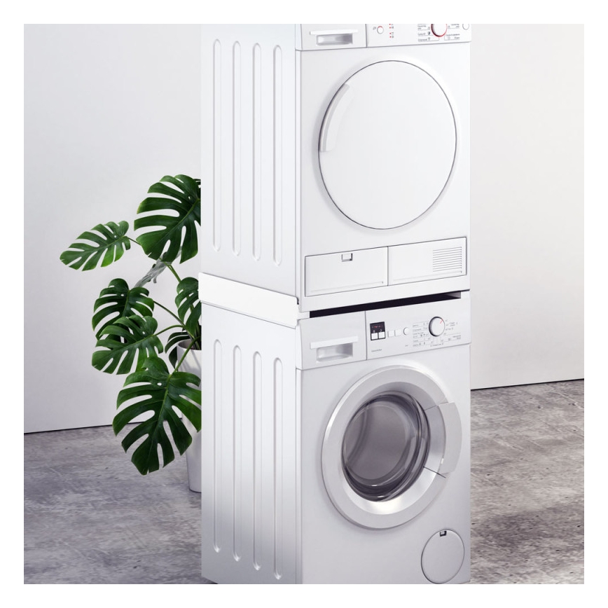 MK FLORIA Superior Tower Slim - vaheosa pesumasina ja kuivati jaoks, 66 cm, valge