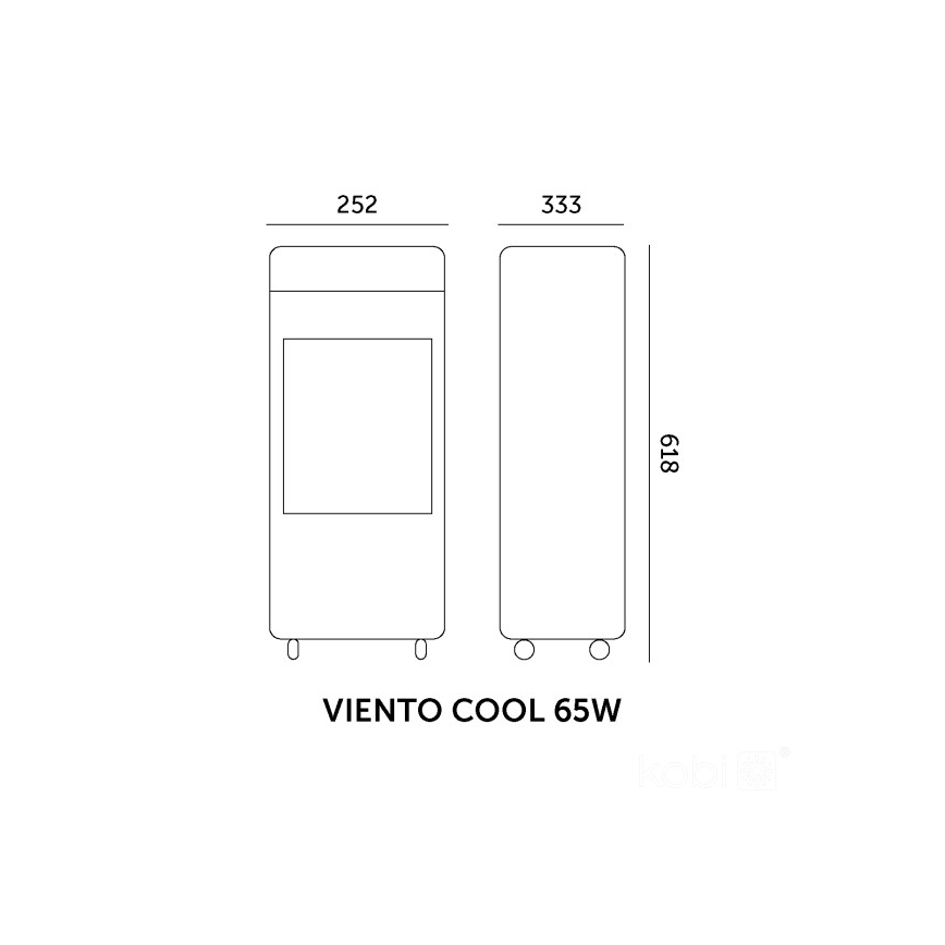 Mobiilne õhujahuti VIENTO COOL 65W/230V valge + kaugjuhtimispult