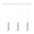 Modernne rippvalgusti kaabliga PIPE liistsüsteemile 3xGU10/10W/230V, valge