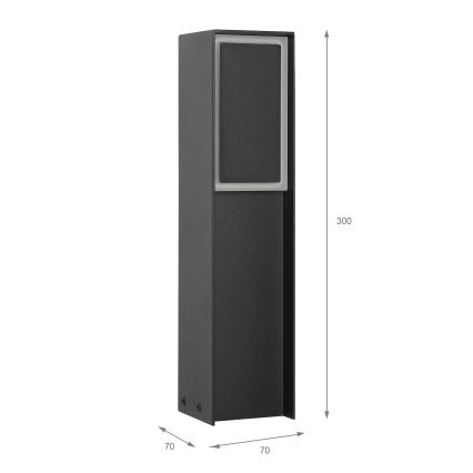 MODO LED välisvalgusti LED/4,8W/230V 4000K IP54 30 cm must