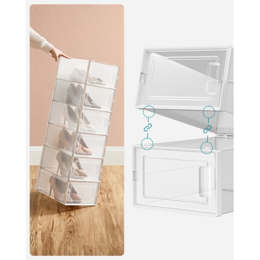Modulaarne riiul BOXIFY lahtritega, valge