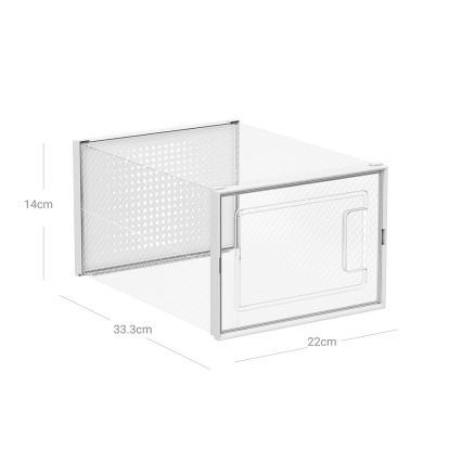 Modulaarne riiul jaotustega BOXIFY, valge