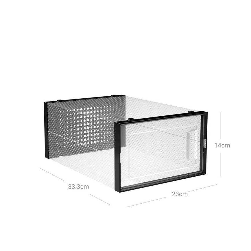 Modulaarne riiul lahtritega BOXIFY, must