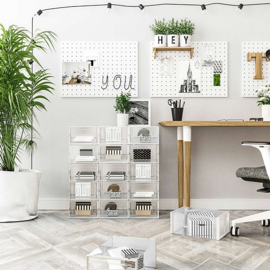 Modulaarne riiul lahtritega BOXIFY valge