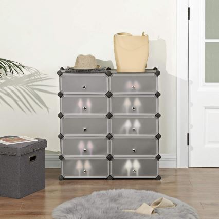 Modulaarne riiul sahtlitega BOXIFY must
