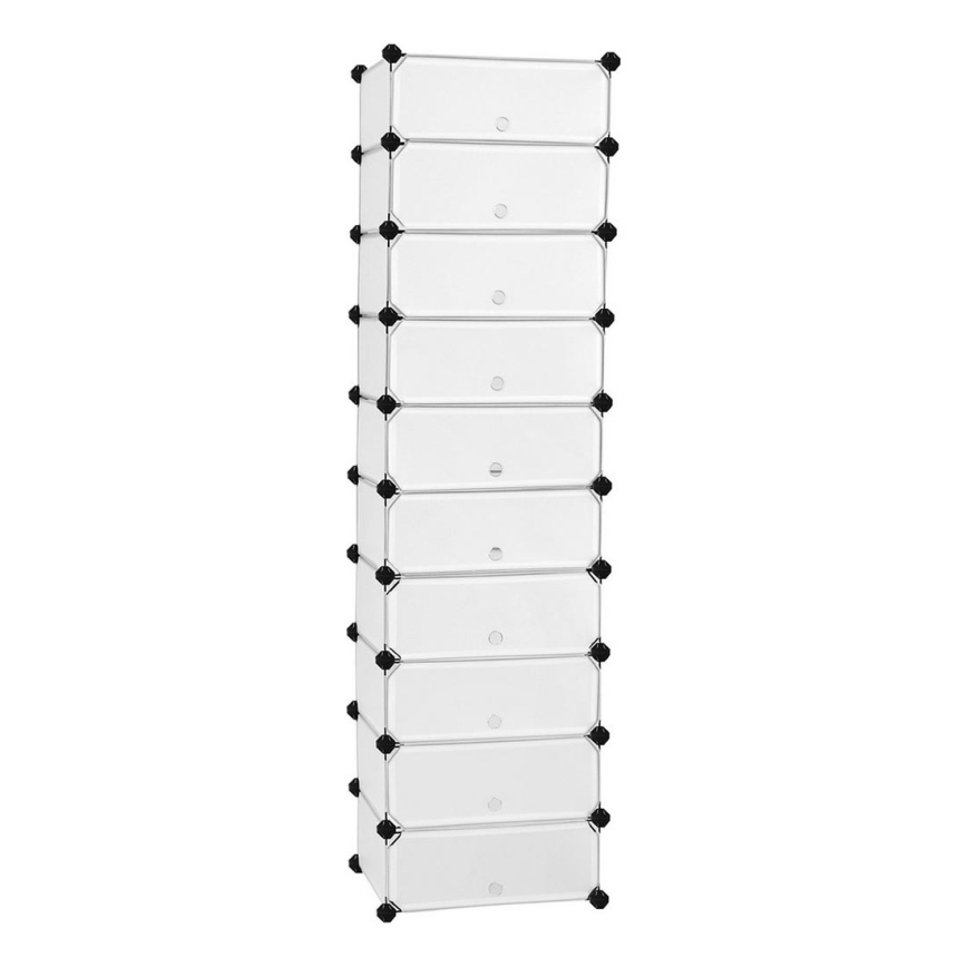 Modulaarne sahtlitega riiul BOXIFY, valge
