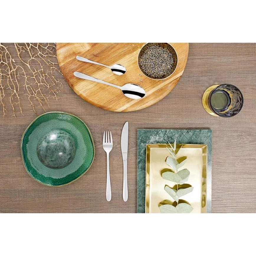 MONACO 24-osaline roostevabast terasest söögiriistade komplekt