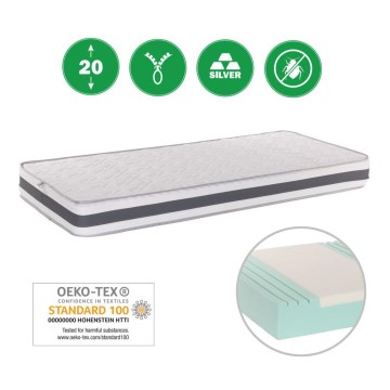 Monarch - Ortopeediline madrats sportlastele ANCONA 90x200 cm Silver Medicott