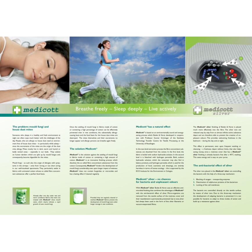 Monarch - Ortopeediline padi NICE ANATOMIC 30x60 cm Silver Medicott