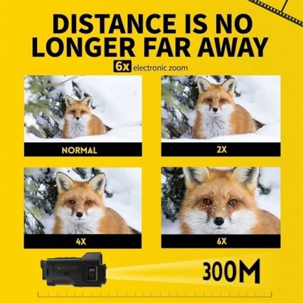 Monokulaarne öönägemisega teleskoop 6x25 2000 mAh