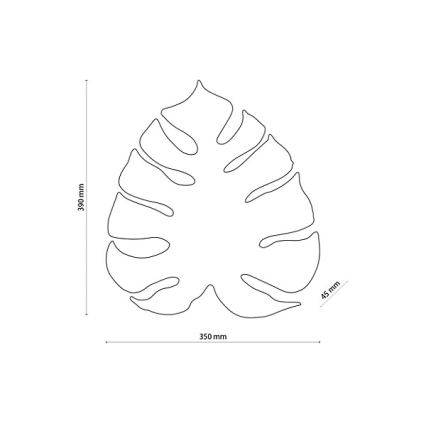 MONSTERA seinavalgusti 3xG9/8W/230V, kuldne