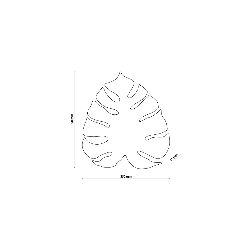 MONSTERA seinavalgusti 3xG9/8W/230V, kuldne