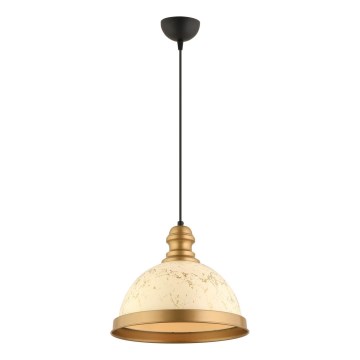 MONZA ripplamp 1xE27/40W/230V, diameeter 29 cm, kreem/pruun