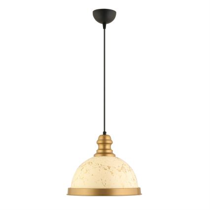 MONZA ripplamp 1xE27/40W/230V, diameeter 29 cm, kreem/pruun