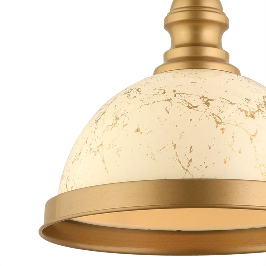MONZA ripplamp 1xE27/40W/230V, diameeter 29 cm, kreem/pruun