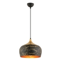MONZA ripplamp 1xE27/40W/230V, diameeter 30 cm, must/ pronks