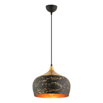 MONZA ripplamp 1xE27/40W/230V, diameeter 30 cm, must/ pronks