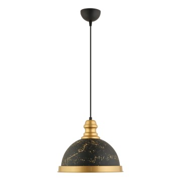 MONZA riputatav latern 1xE27/40W/230V Ø 29 cm must/ pronks