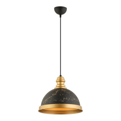 MONZA riputatav latern 1xE27/40W/230V Ø 29 cm must/ pronks