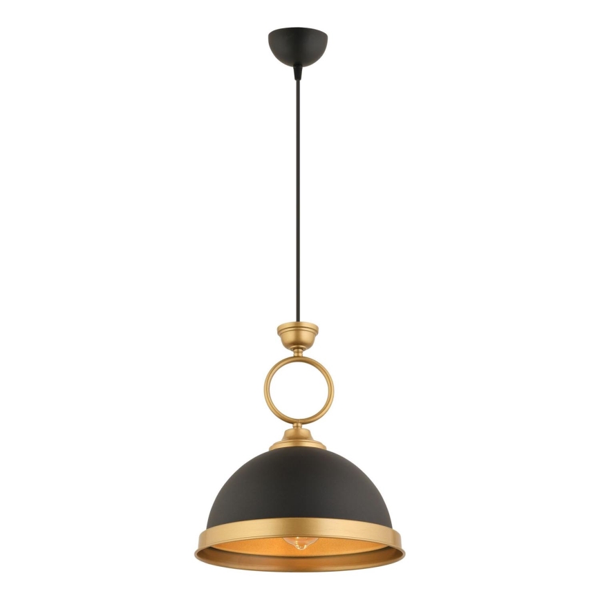 MONZA riputatav valgus 1xE27/40W/230V läbimõõt 30 cm must/bronze