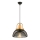 MONZA riputuslamp 1xE27/40W/230V, läbimõõt 29 cm, must/kuld