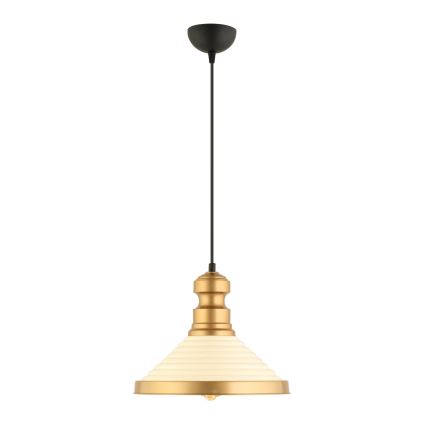 MONZA riputusvalgusti 1xE27/40W/230V diameeter 30 cm kreem/kuld