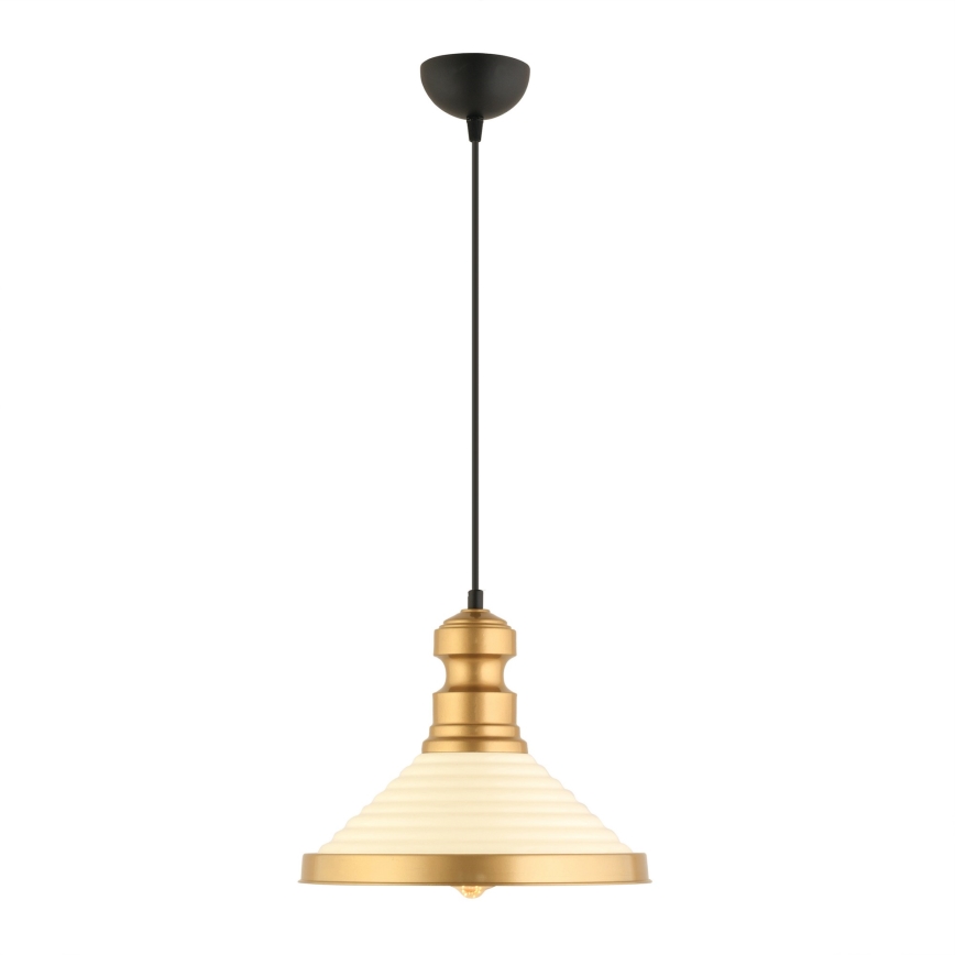 MONZA riputusvalgusti 1xE27/40W/230V diameeter 30 cm kreem/kuld