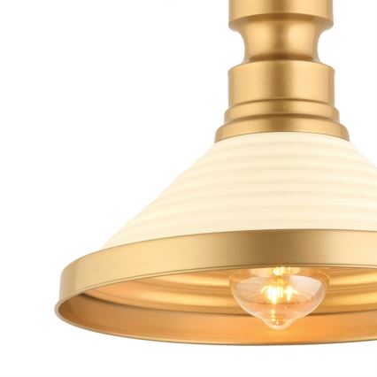 MONZA riputusvalgusti 1xE27/40W/230V diameeter 30 cm kreem/kuld