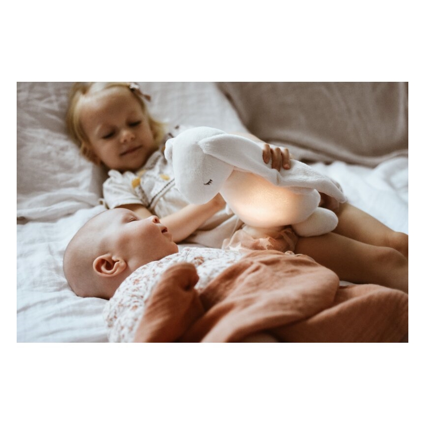Moonie - Kaisuloom meloodia ja valgusega 2.0 jänes organic roos