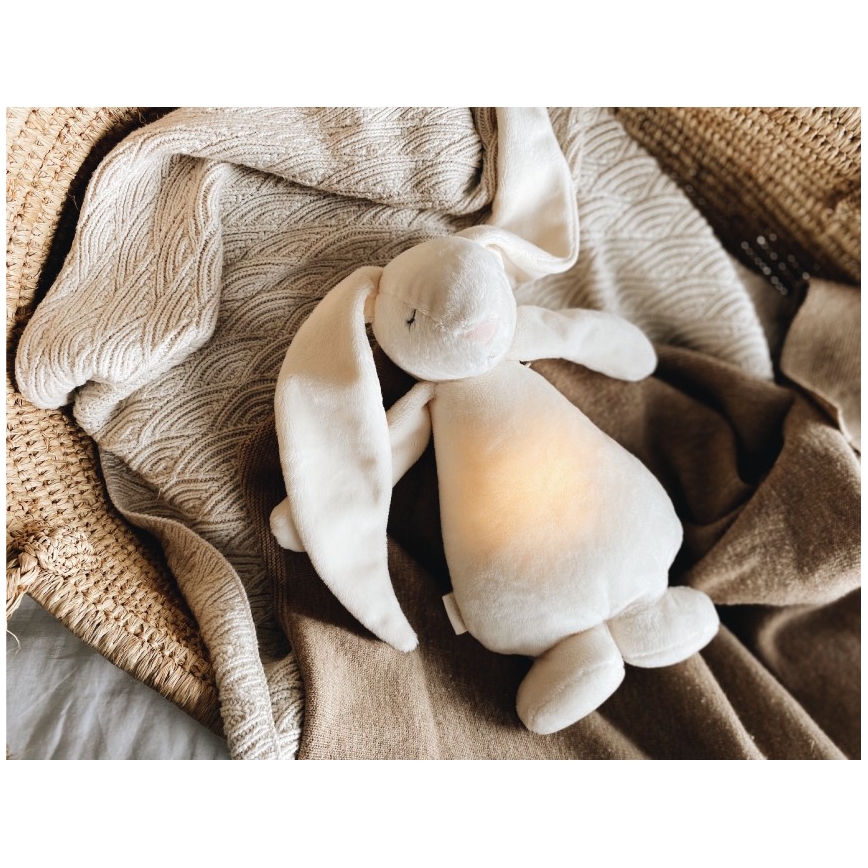 Moonie - Kaisuloom meloodia ja valgusega jänes 2.0 cream