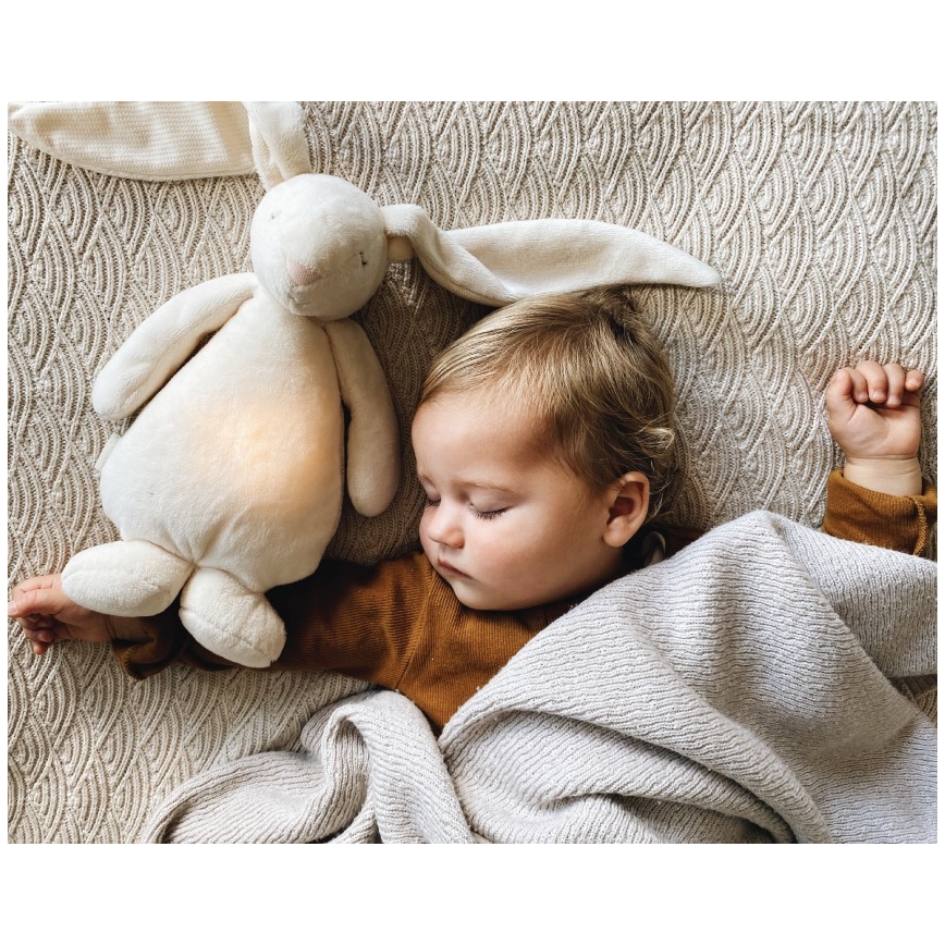 Moonie - Kaisuloom meloodia ja valgusega jänes 2.0 cream