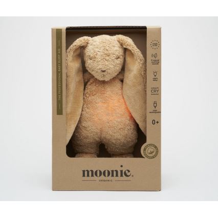 Moonie - Kaisuloom meloodia ja valgusega jänes 2.0 organic cappuccino