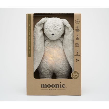 Moonie - Kaisuloom meloodia ja valgusega jänes 2.0 organic hall
