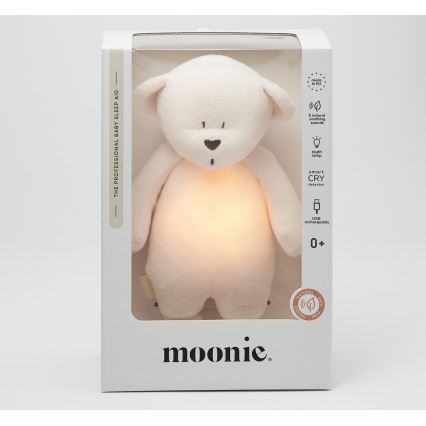 Moonie - Kaisuloom meloodia ja valgusega väike karu 2.0 cream