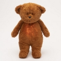 Moonie - Kaisuloom meloodia ja valgusega väike karu 2.0 organic caramel