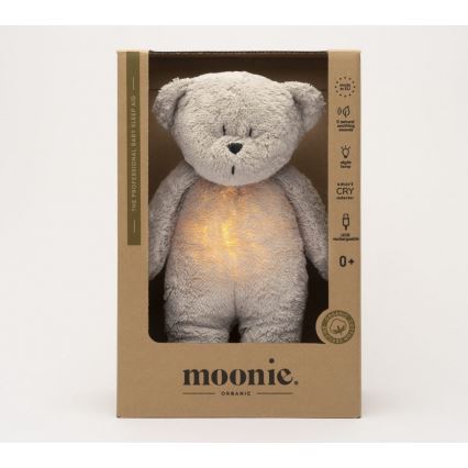 Moonie - Kaisuloom meloodia ja valgusega väike karu 2.0 organic hall