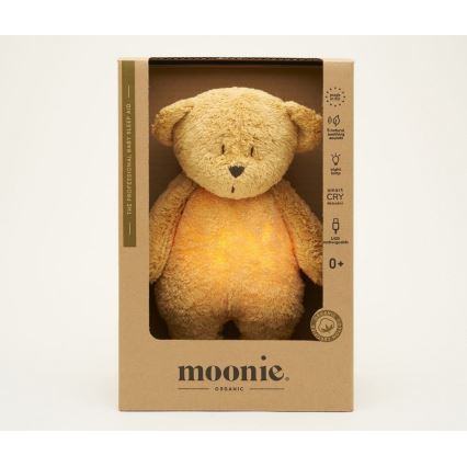 Moonie - Kaisuloom meloodia ja valgusega väike karu 2.0 organic meeribad