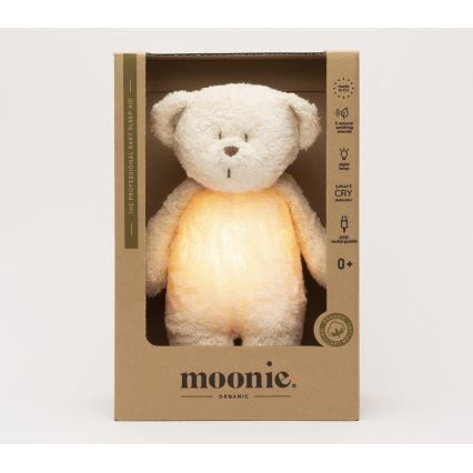 Moonie - Kaisuloom meloodia ja valgusega väike karu 2.0 organic polar