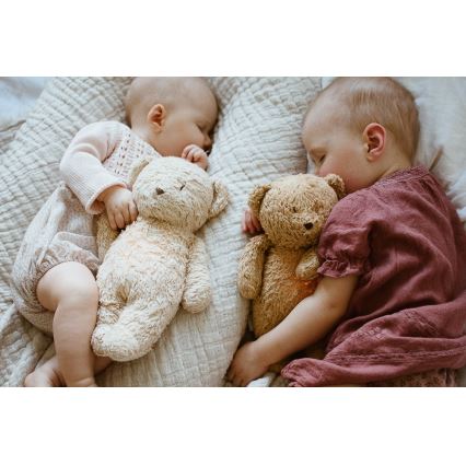 Moonie - Kaisuloom meloodia ja valgusega väike karu 2.0 organic roos