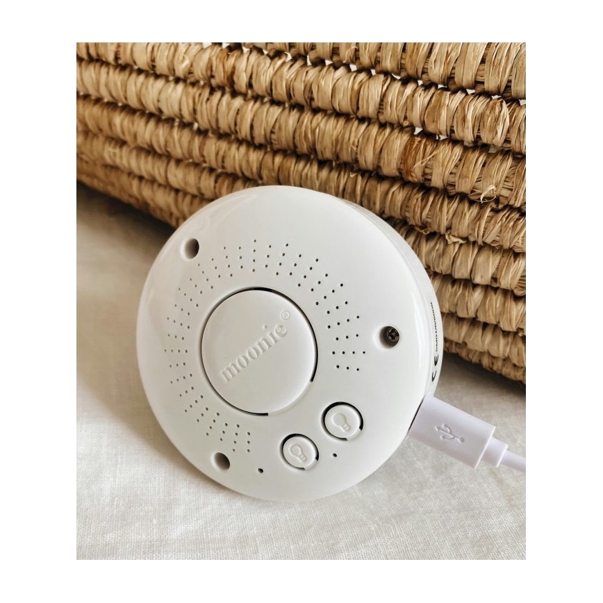 Moonie - Kaisuloom meloodia ja valgusega väike karu organic rose natur