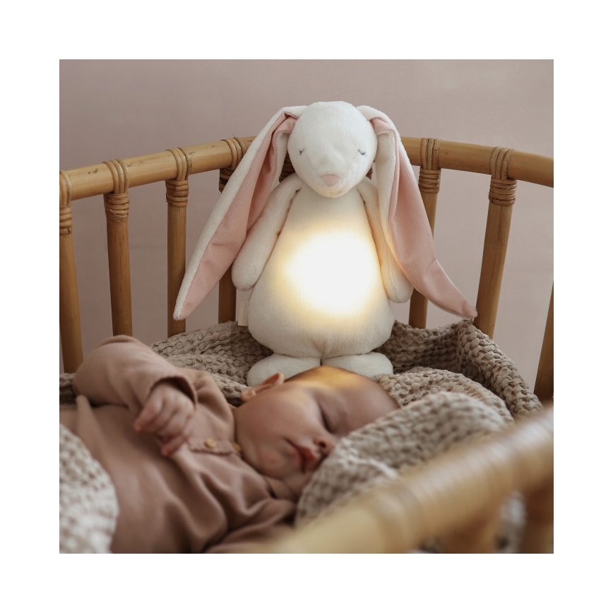Moonie - Kaisuloom meloodia ja valgustiga jänes kreemikas