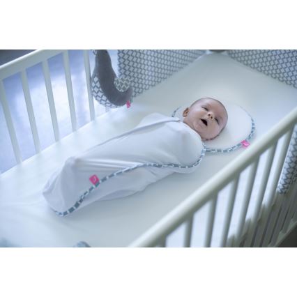 MOTHERHOOD - Mähkimistekk Zip & swaddle CLASSICS 2.5-5 kg sinine