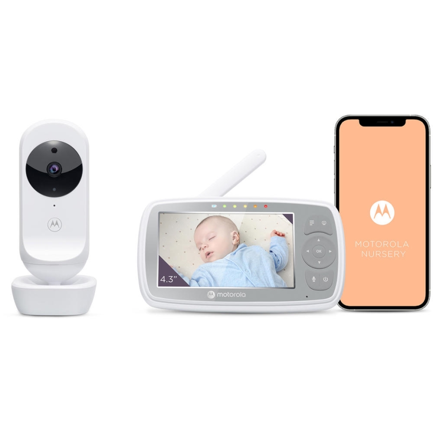 Motorola VM44 - Nutikas laetav beebimonitor Wi-Fi