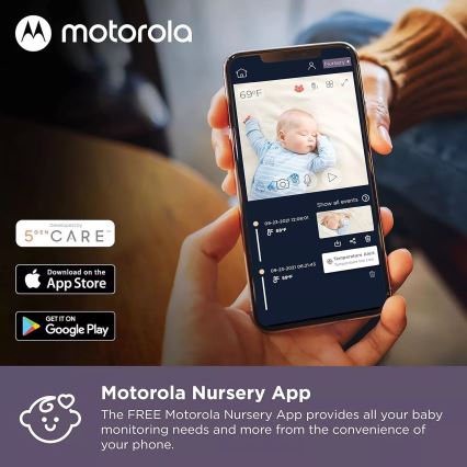 Motorola VM65X - Nutikas laetav beebimonitor Wi-Fi