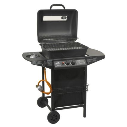 Must 3-põletiline gaasigrill